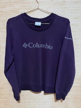 Columbia Sunridge Crew Women’s Sz MED M Purple Pullover Sweatshirt XL0716